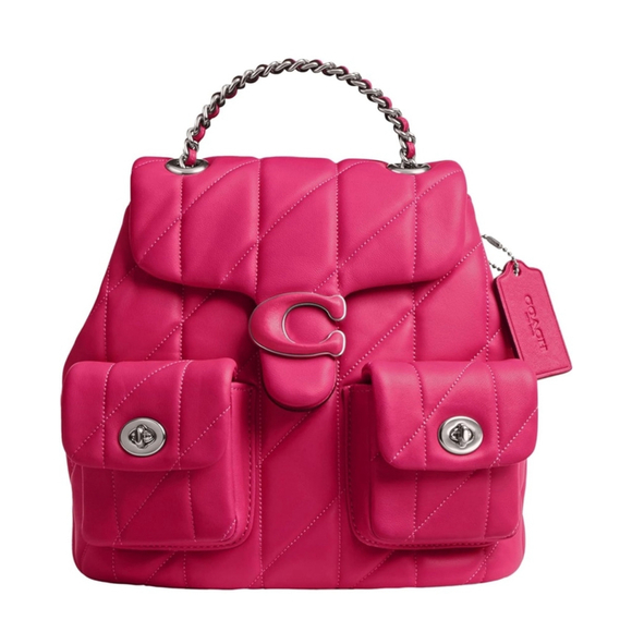 Coach Quilted Tabby Backpack in Dragonfruit - Picture 1 of 14